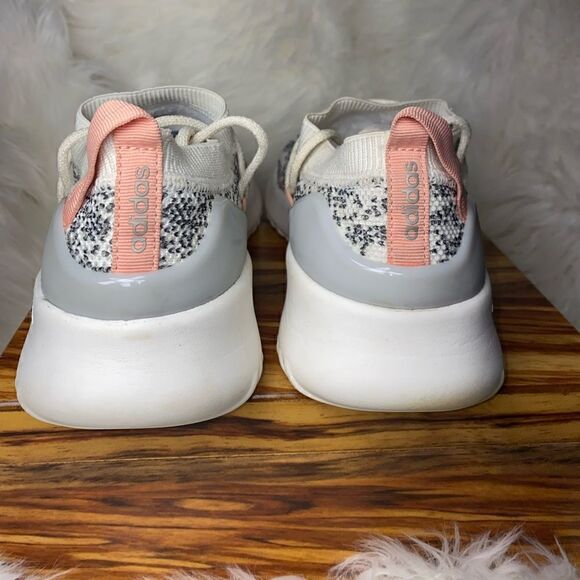 Adidas Ultimamotion Women’s Size 9 Cloudfoam Gray Pink Lace Up Sneakers Shoes - Picture 5 of 8